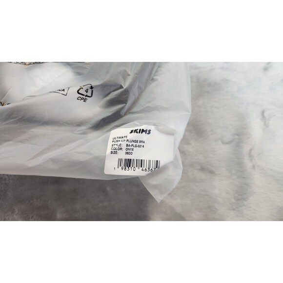 NWT Skims 36DD Black Onyx Ultimate Push Up Plunge Bra BR-UWR-1861 - Picture 6 of 6